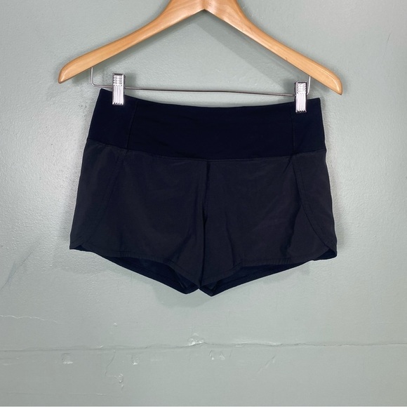 Lululemon Run Times Short Sz‎ 4 Black 4” - Picture 1 of 4